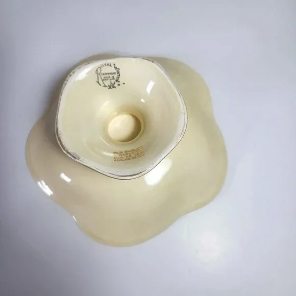 Royal Winton Pedestal Dish Grimwades England Old English Markets Bone China - Picture 8 of 9